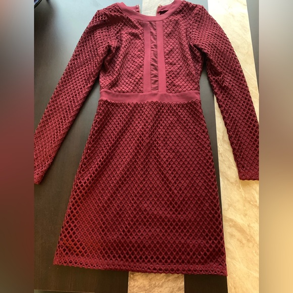 Bebe Burgundy dress. New. Size XS - Picture 2 of 9